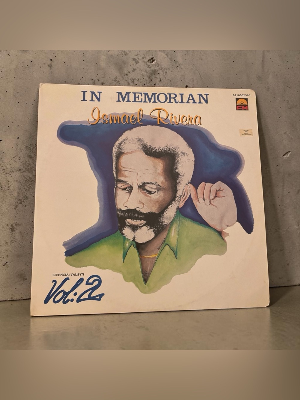 In Memoriam Ismael Rivera Album Cover- Vinyl Record